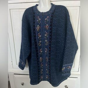 Squaw valley Boiled Wool Sweater Coat 1X